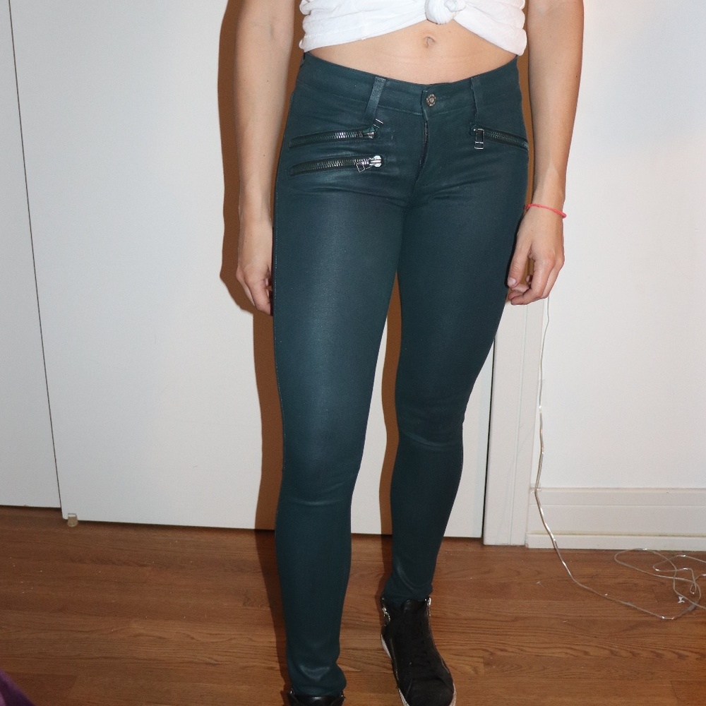 LF Carmar Teal Waxed Jean